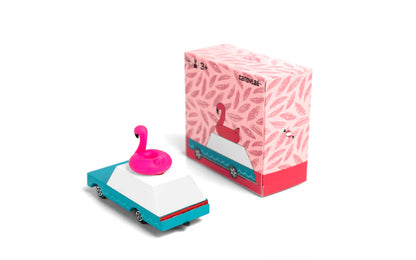 Candycar World Holzauto – Rosa Flamingo