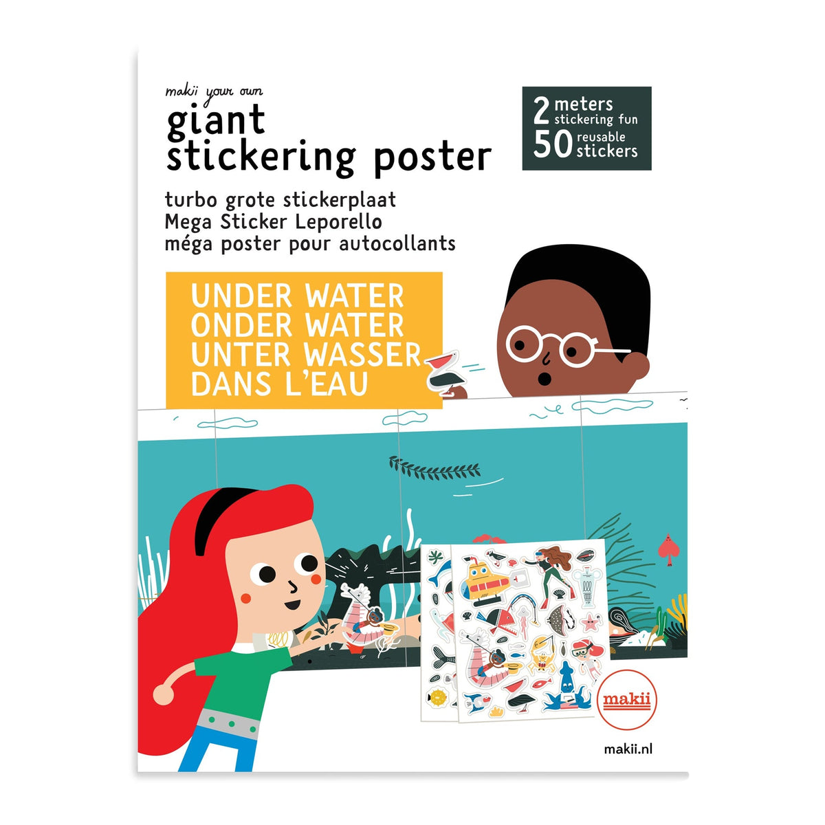 Coloriage-Riesenposter-Aufkleber