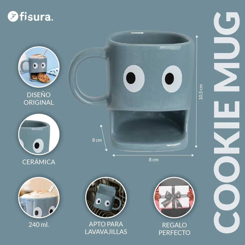 Tasse pour Biscuits Bleu – Fisura – vue 4