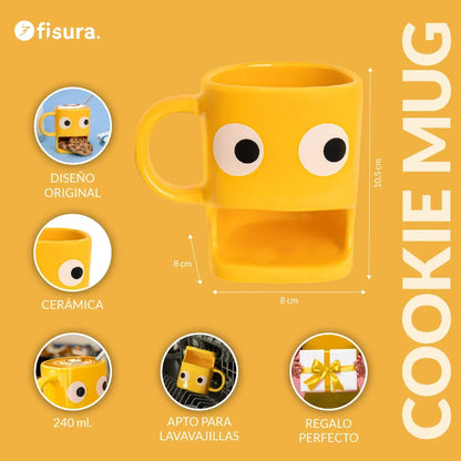 Tasse pour Biscuits Jaune – Fisura – vue 4