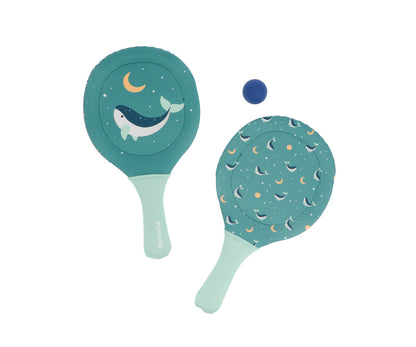 Neopren-Strandschläger Wal Teal mit Ball