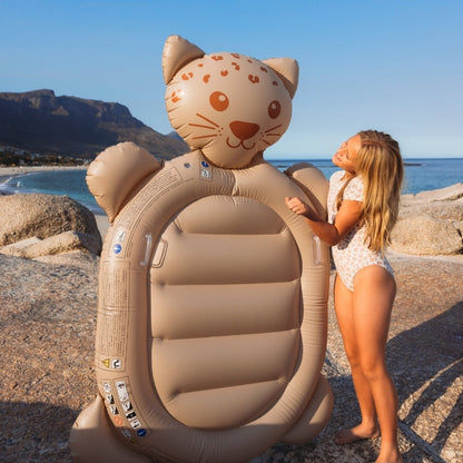 Poolliege Leopard - Braun - Dreamscape