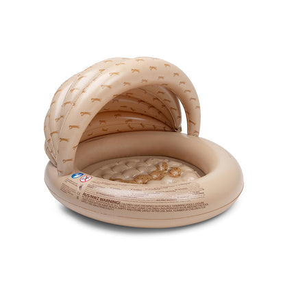 Planschbecken – Beige – Roamer – Ø 100 cm mit Überdachung
