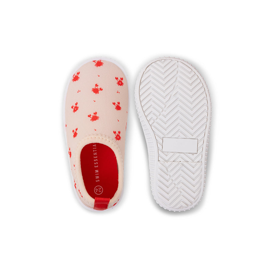 Kids' Water Shoes - Beige/Red - Crabby