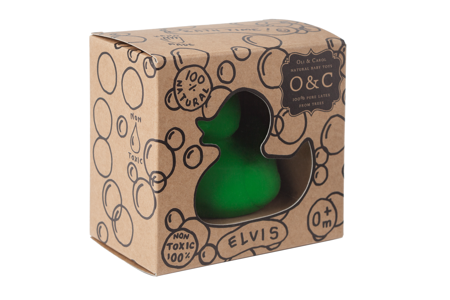 Elvis le Canard Vert – Jouet de bain et dentition bébé – vue produit 5