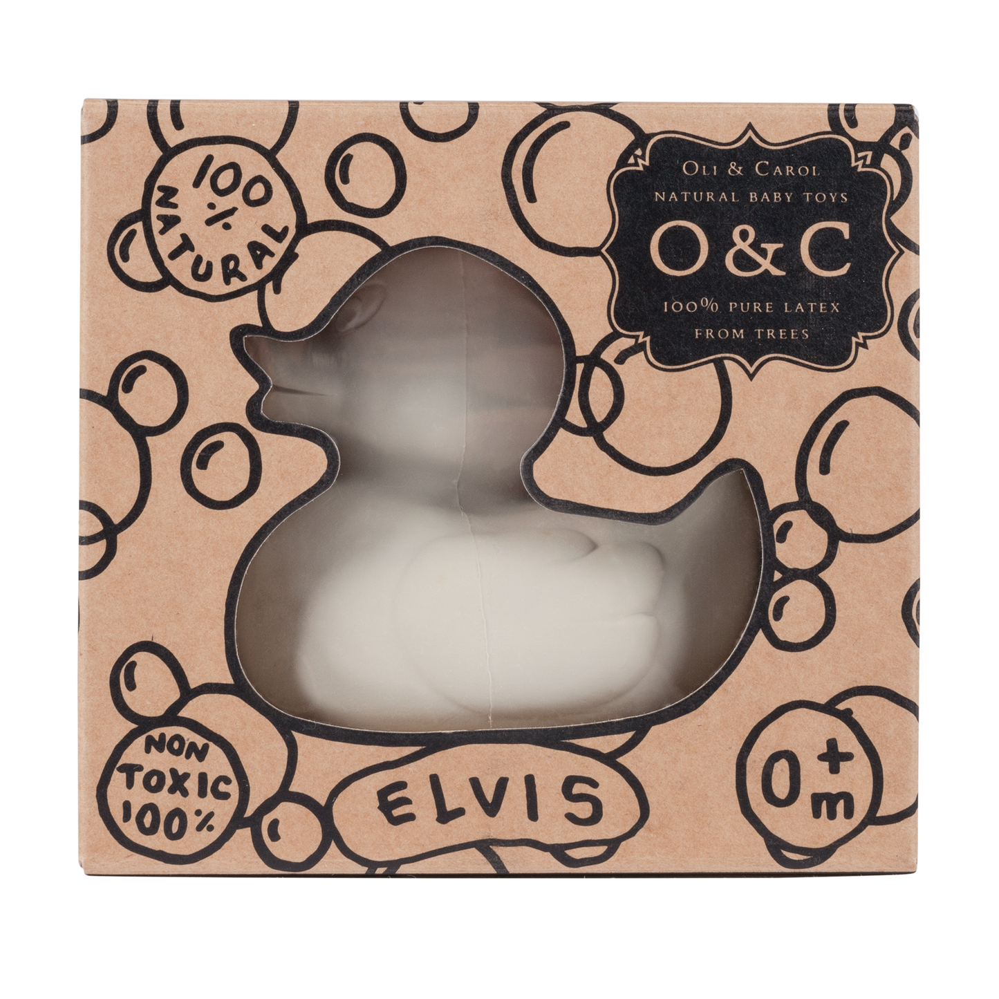 Elvis le Canard Gris – Jouet de bain et dentition bébé – vue produit 4
