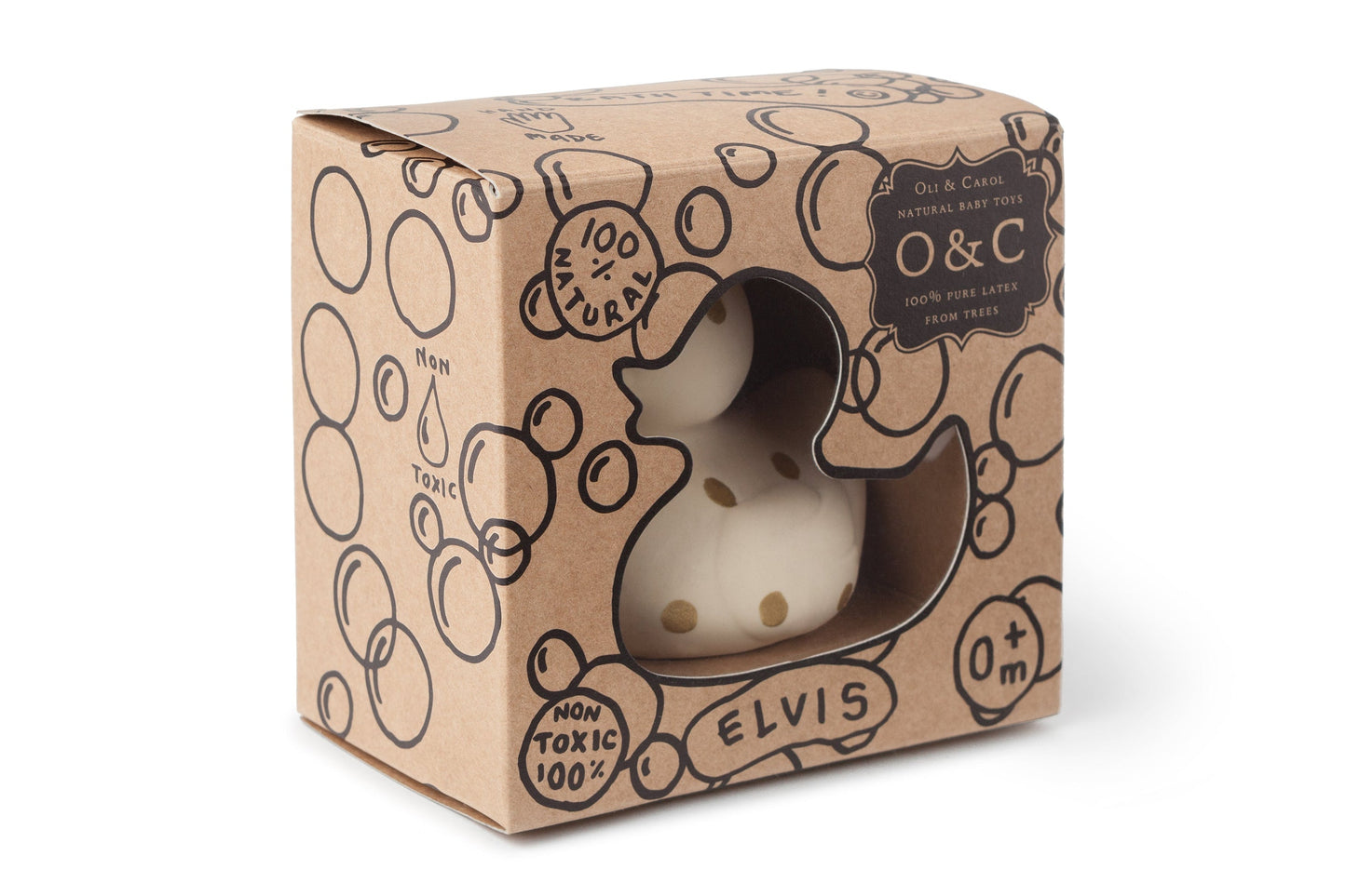Produit Elvis Le Canard Pois Dorés Kawaii