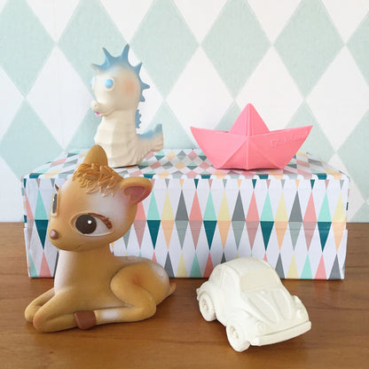 Bateau Origami Rose – Jouet de bain et dentition bébé – vue produit 10