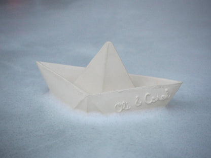 Bateau Origami Blanc – Jouet de bain et dentition bébé – vue produit 6