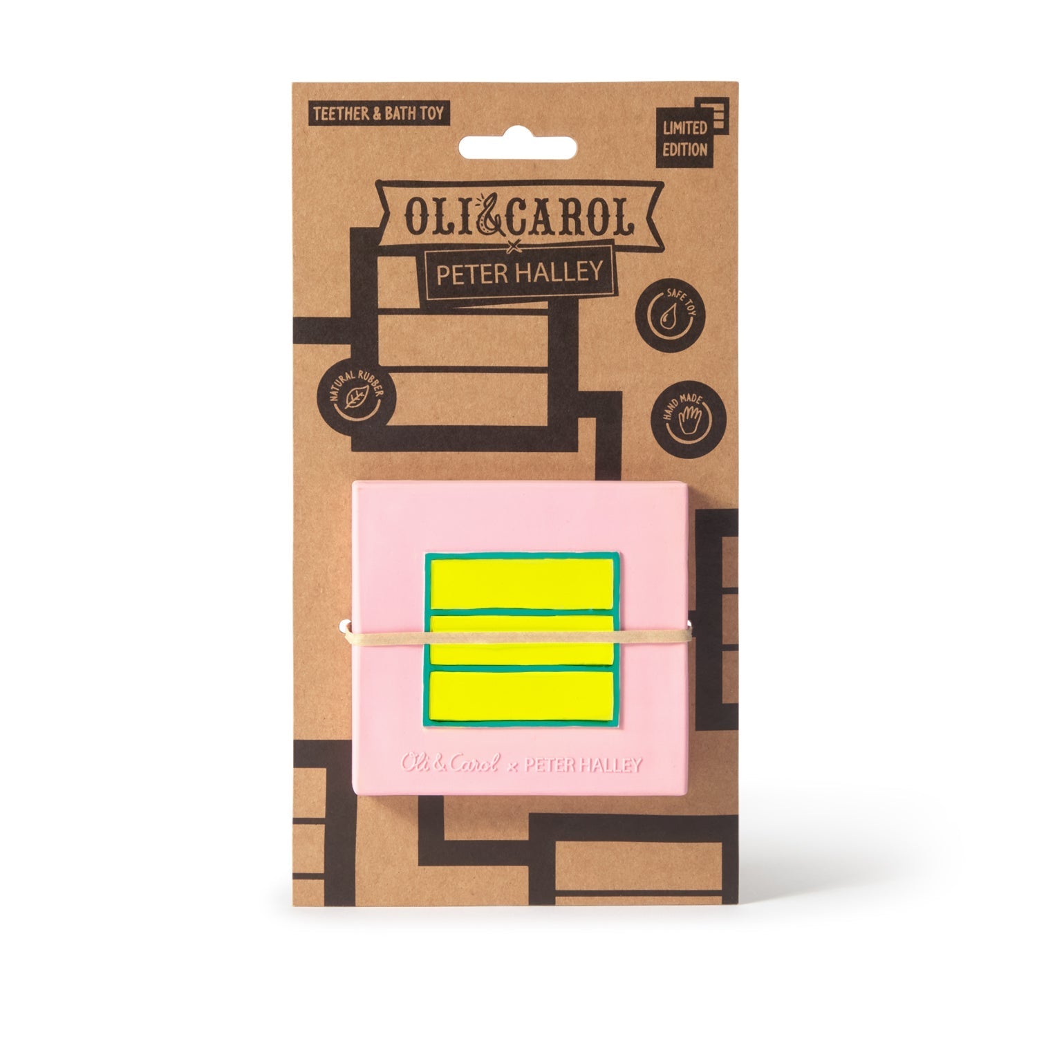Pink Cell – Jouet de dentition bébé – Oli&Carol x Peter Halley – vue produit 4