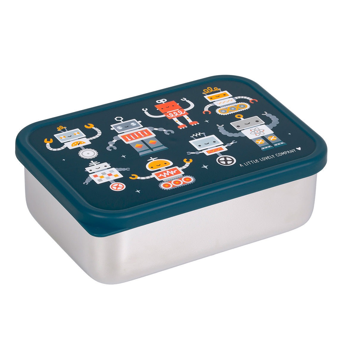 Boîte à déjeuner en inox - Robots – vue 4 – A Little Lovely Company