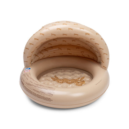 Planschbecken – Beige – Roamer – Ø 100 cm mit Überdachung