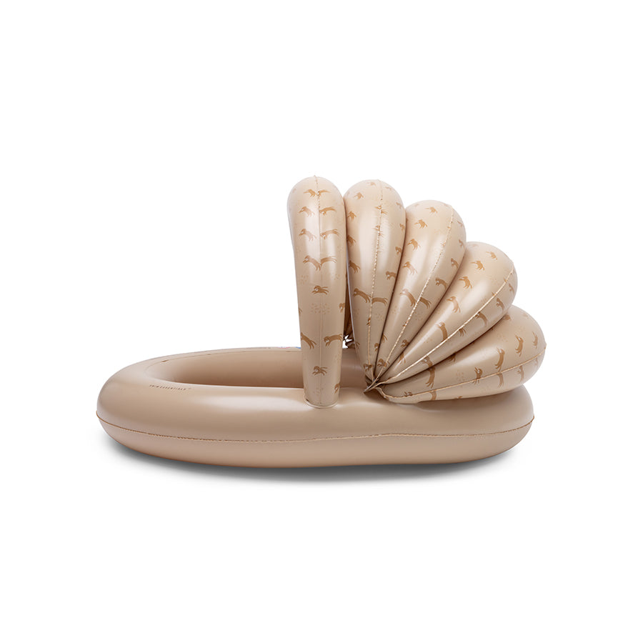 Planschbecken – Beige – Roamer – Ø 100 cm mit Überdachung