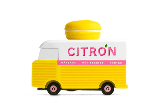 Candycar World Holz-Van – Zitronen-Macaron-Van