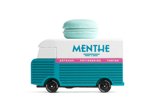 Candycar World Holz-Van – Mint Macaron Van