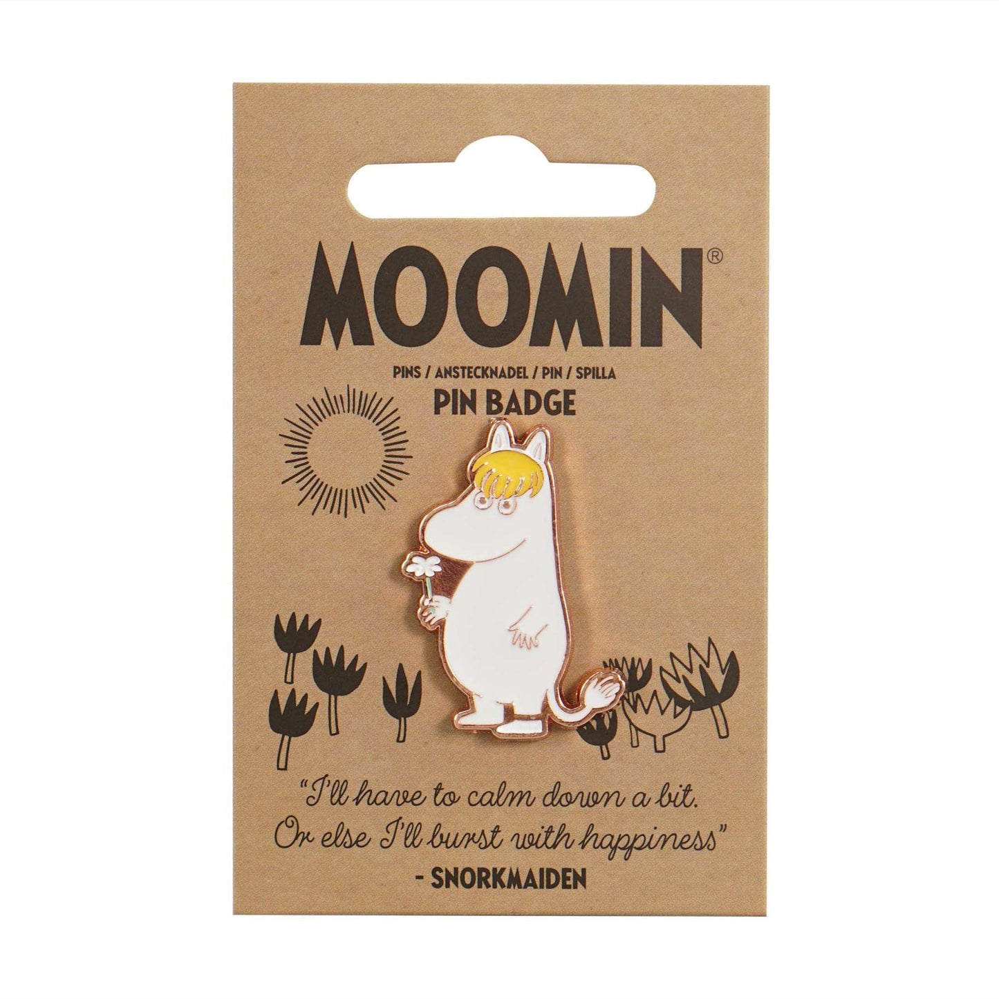 Moomin Pin - Snorkmaiden metal