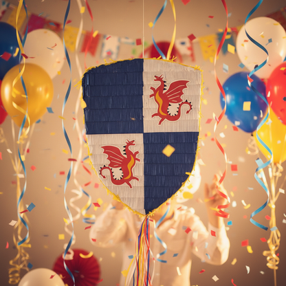Piñata mit Ritterschild 