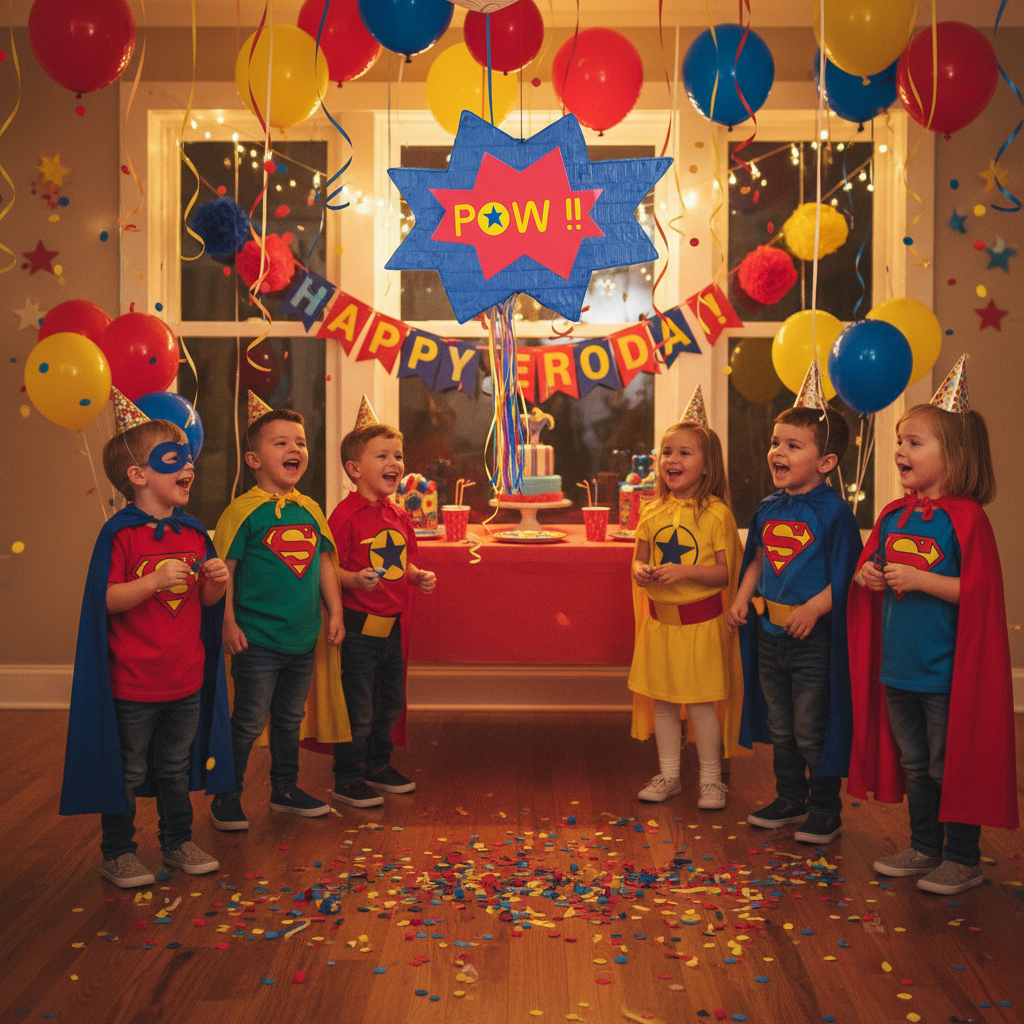 Piñata Super héros