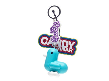 Candy Blue Duck Keychain