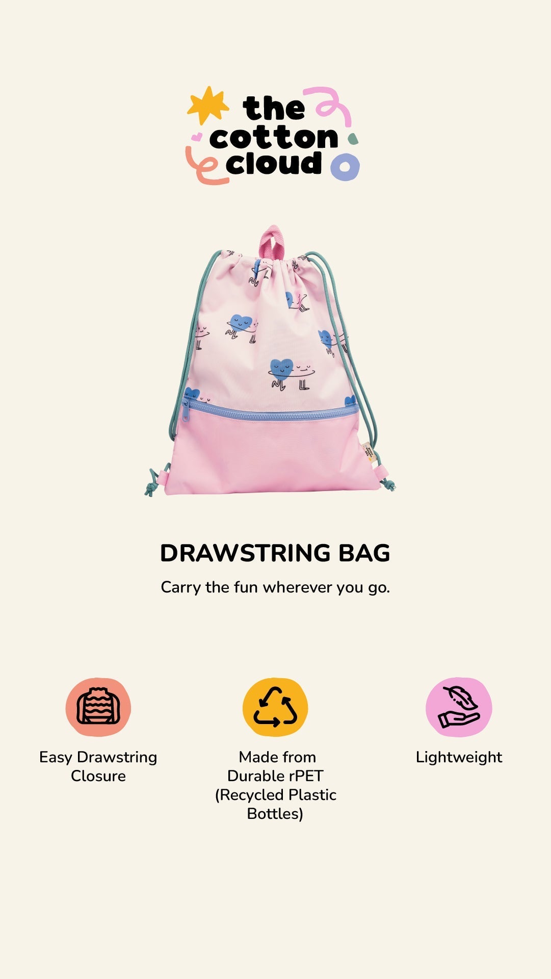 Sac à cordon Veggie Pals