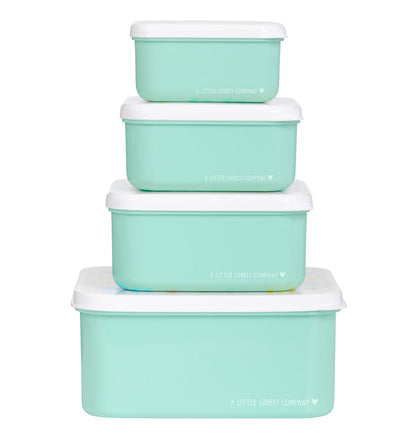 Lot de 4 boîtes repas et goûter - Jungle – vue 4 – A Little Lovely Company