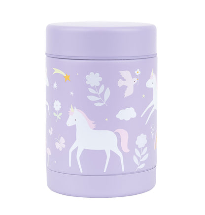 Pot alimentaire isotherme en inox - Unicorn Dreams – vue 3 – A Little Lovely Company