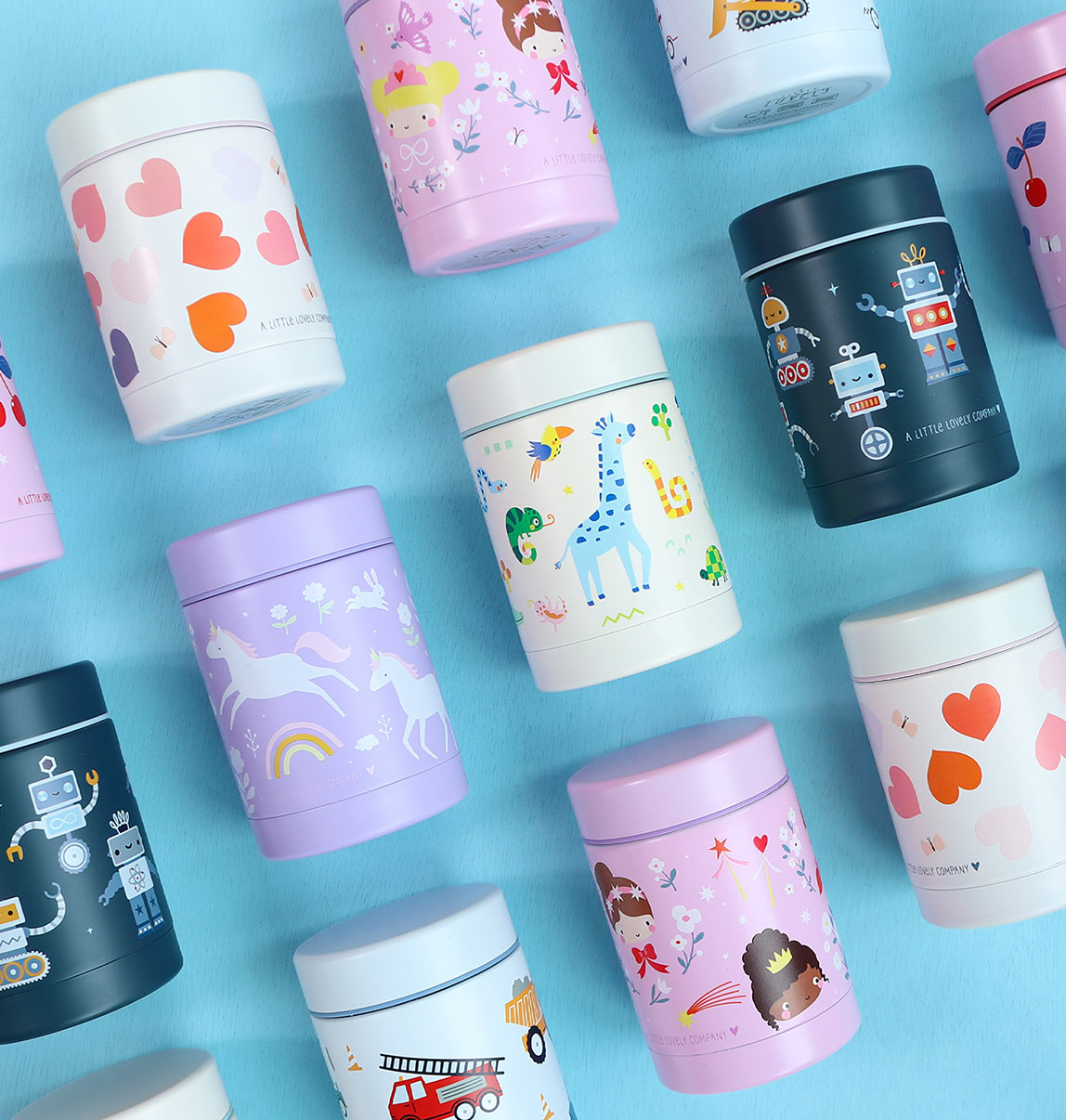 Pot alimentaire isotherme en inox - Unicorn Dreams – vue 7 – A Little Lovely Company