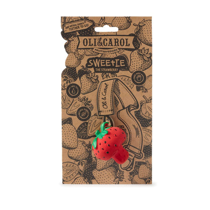 Sweetie la Fraise – Mini jouet de dentition bébé – vue produit 5