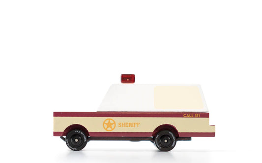 Candycar World Holz-Polizeiauto - Sheriff