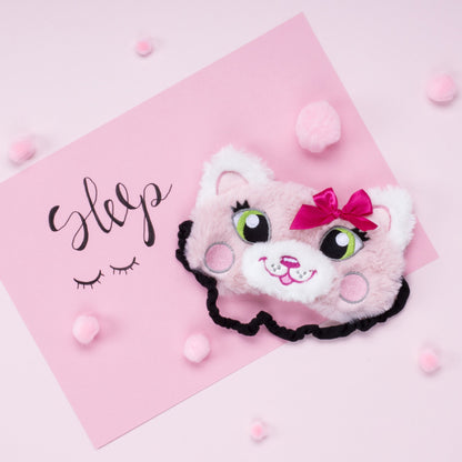Masque de sommeil – rose chat