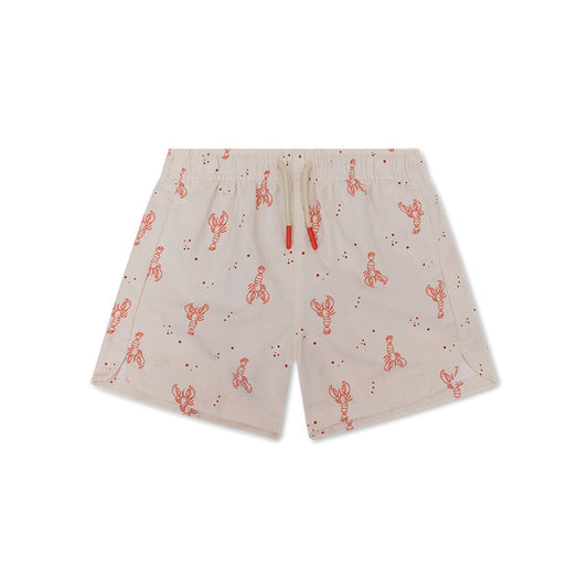 Swim Shorts - Beige/Red - Little Lobster