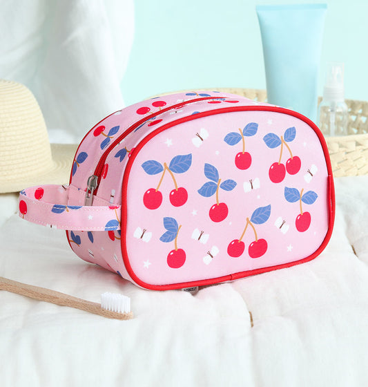 Trousse de toilette enfant - Cerises – vue 2 – A Little Lovely Company