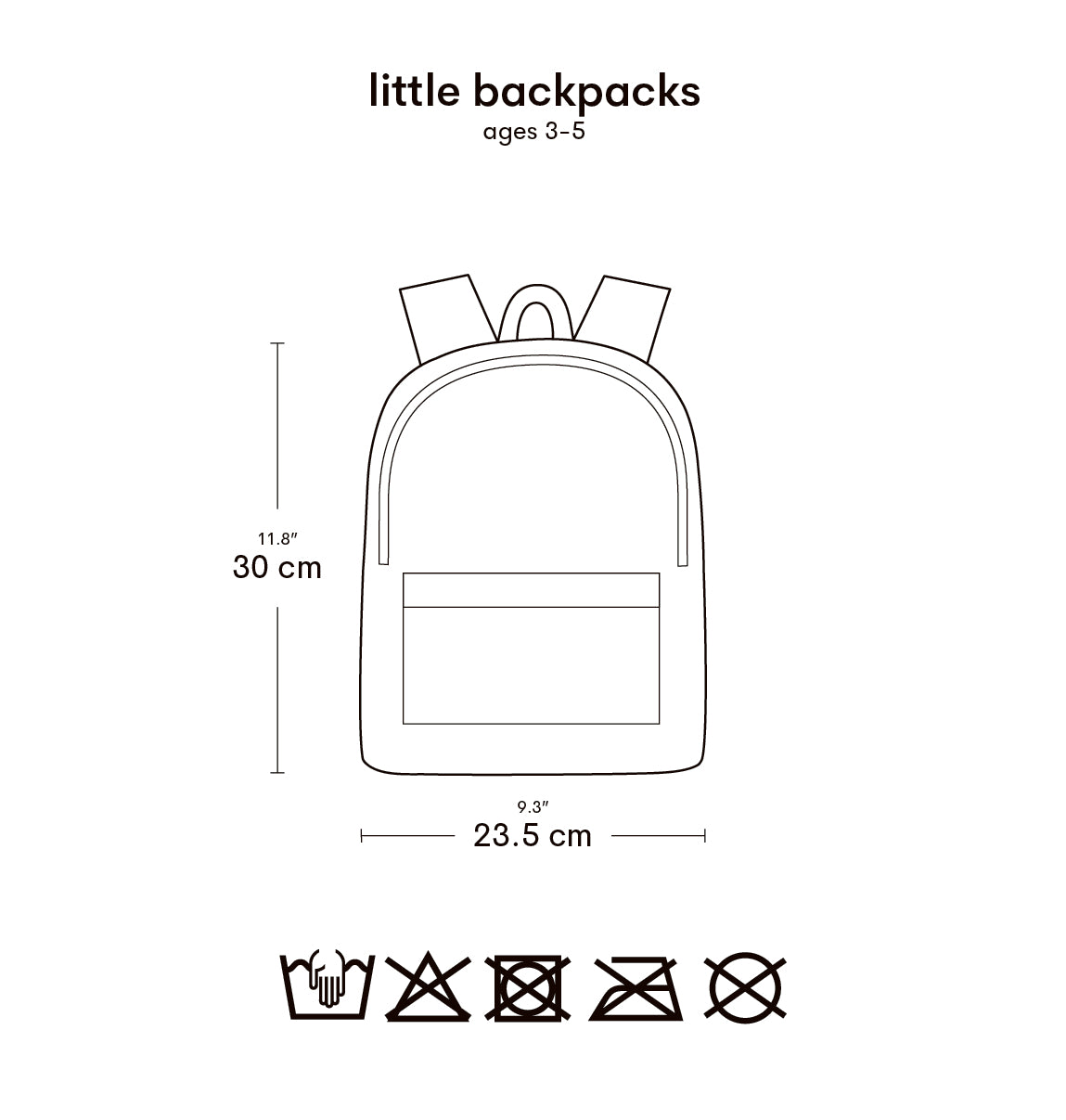 Petit sac à dos enfant - Dinosaures – vue 6 – A Little Lovely Company