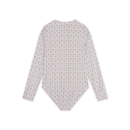 UV-Badeanzug Mädchen Langarm - Altrosa - Cozy Hearts