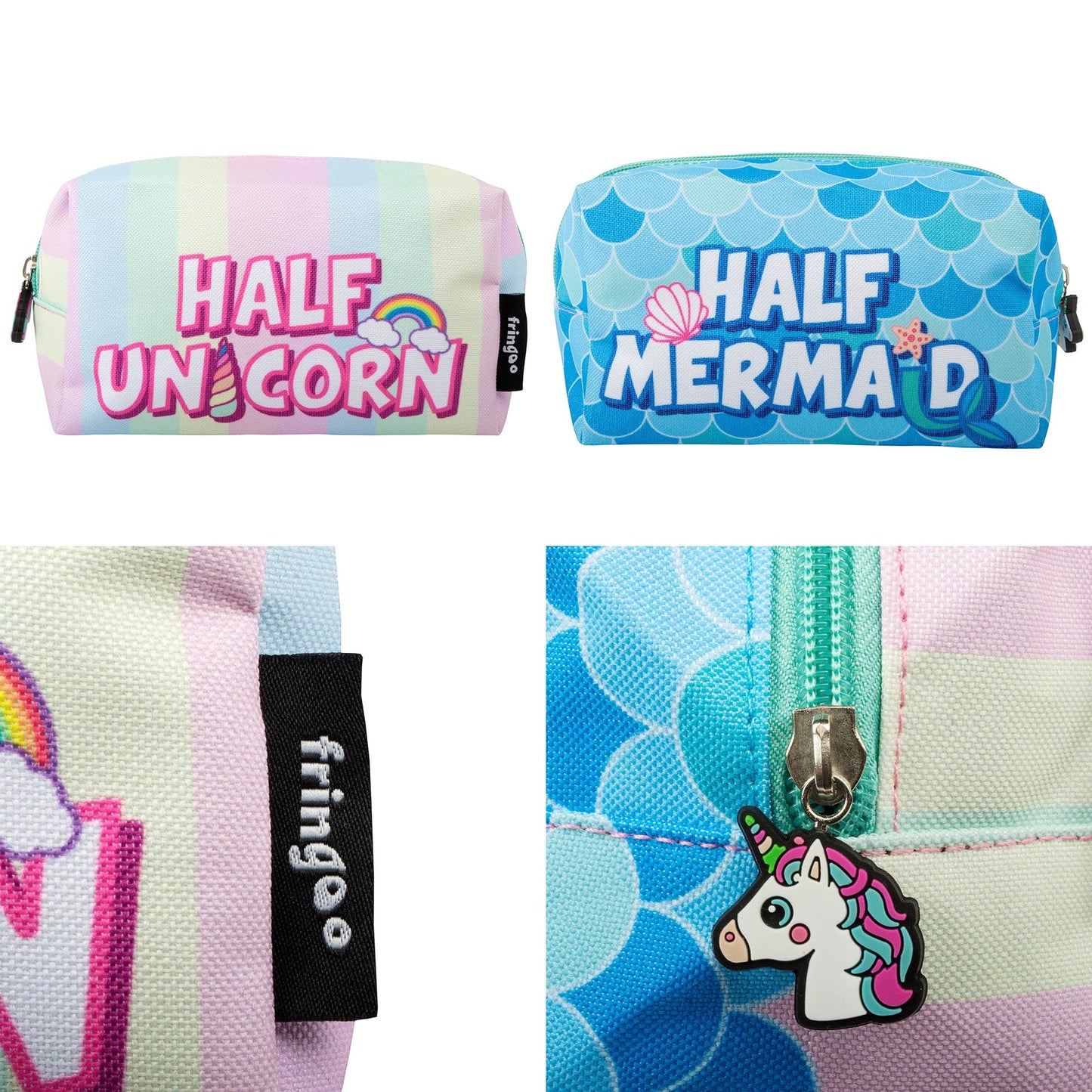 Half & Half Trousse scolaire ou de maquillage