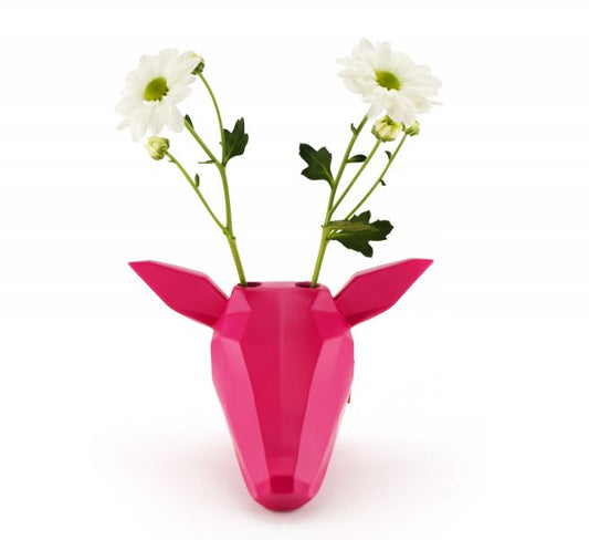 Fuchsia Deer Head