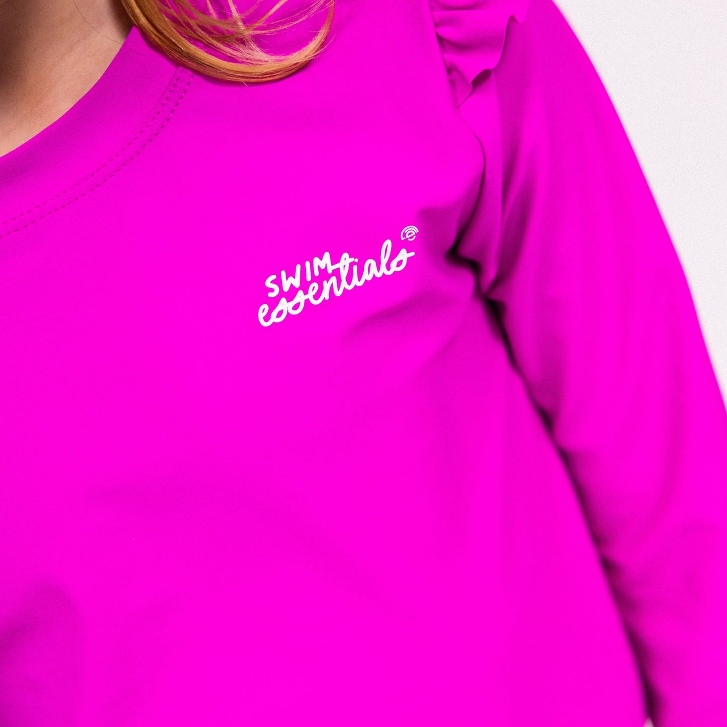 UV Swimming T-Shirt Long Sleeves - Purple - Wild Fuchsia
