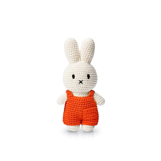 Peluche en Crochet Lapin Miffy - Salopette Classique - Orange