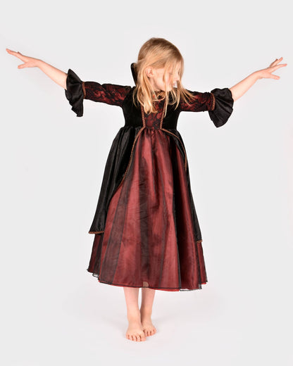 Vampir-Königin-Kleid Deluxe 110-116 cm 4-6 Jahre