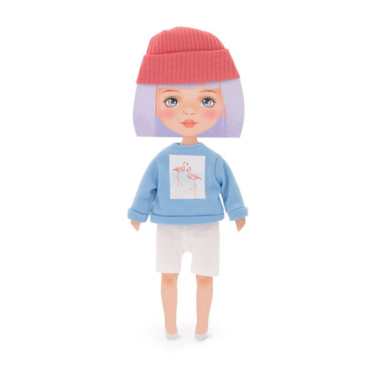 Bekleidungsset: blaues Sweatshirt, 28 cm
