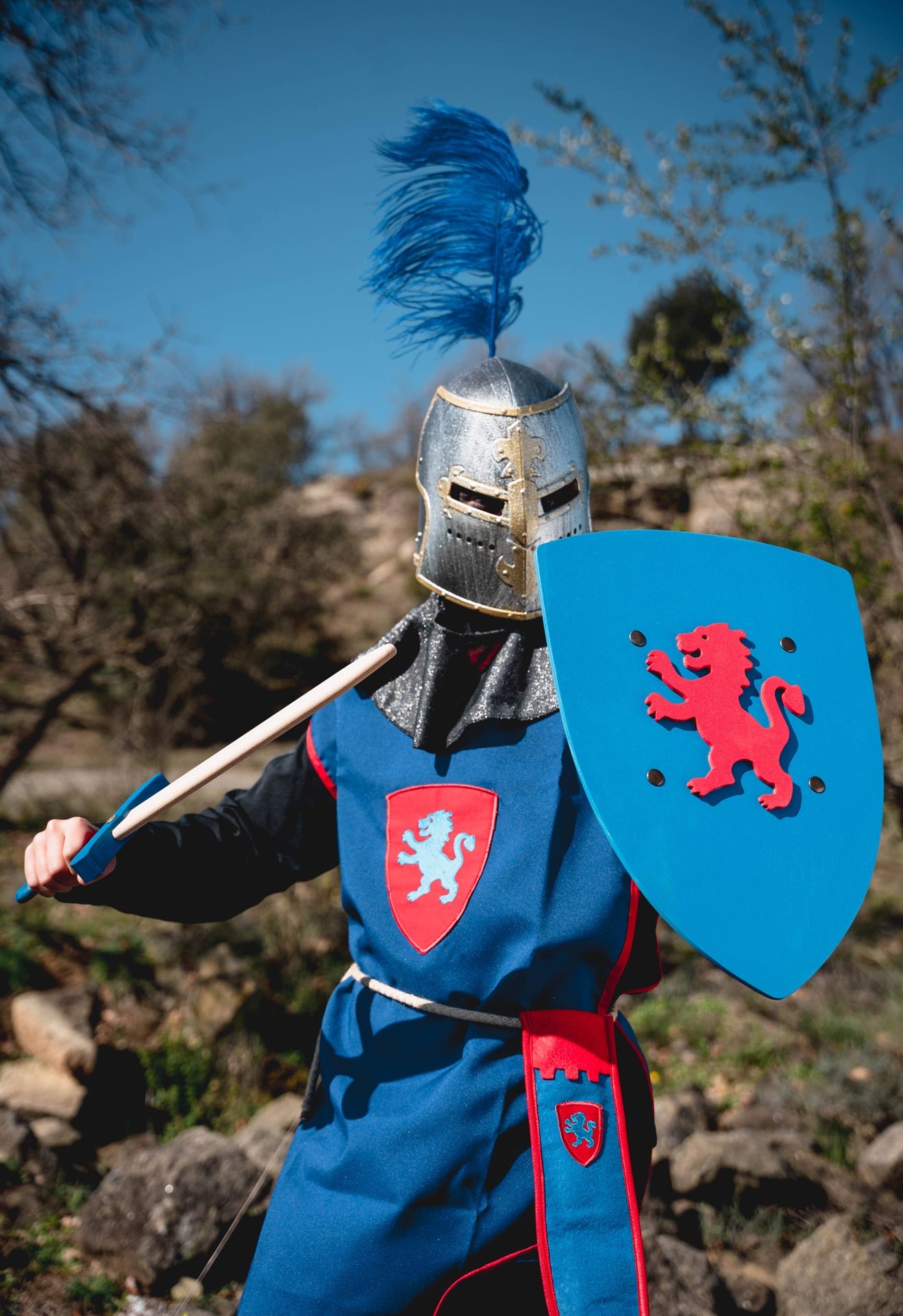 Schwert Kamelot S mit blauer Scheide