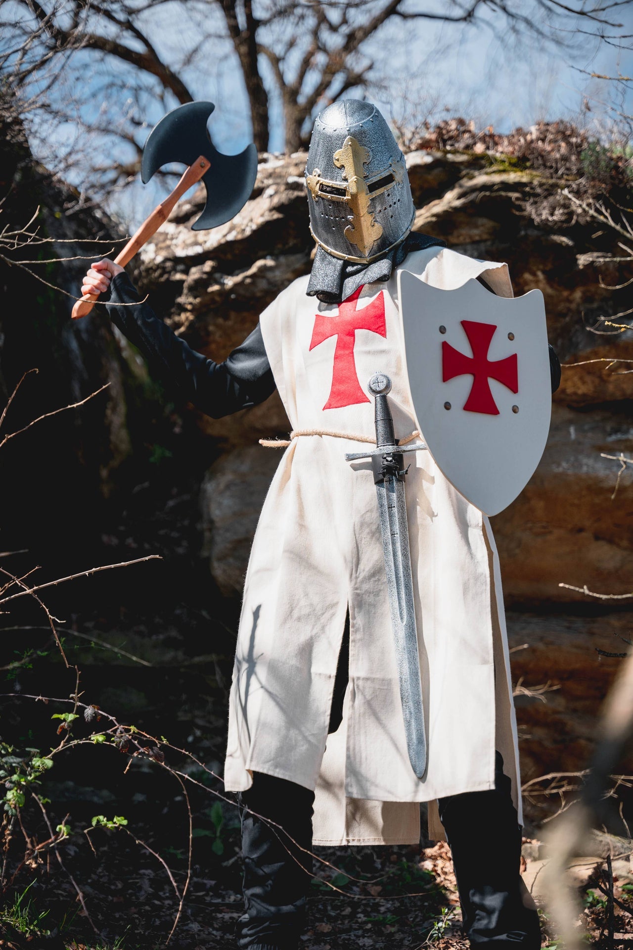Templerhelm mit Visier