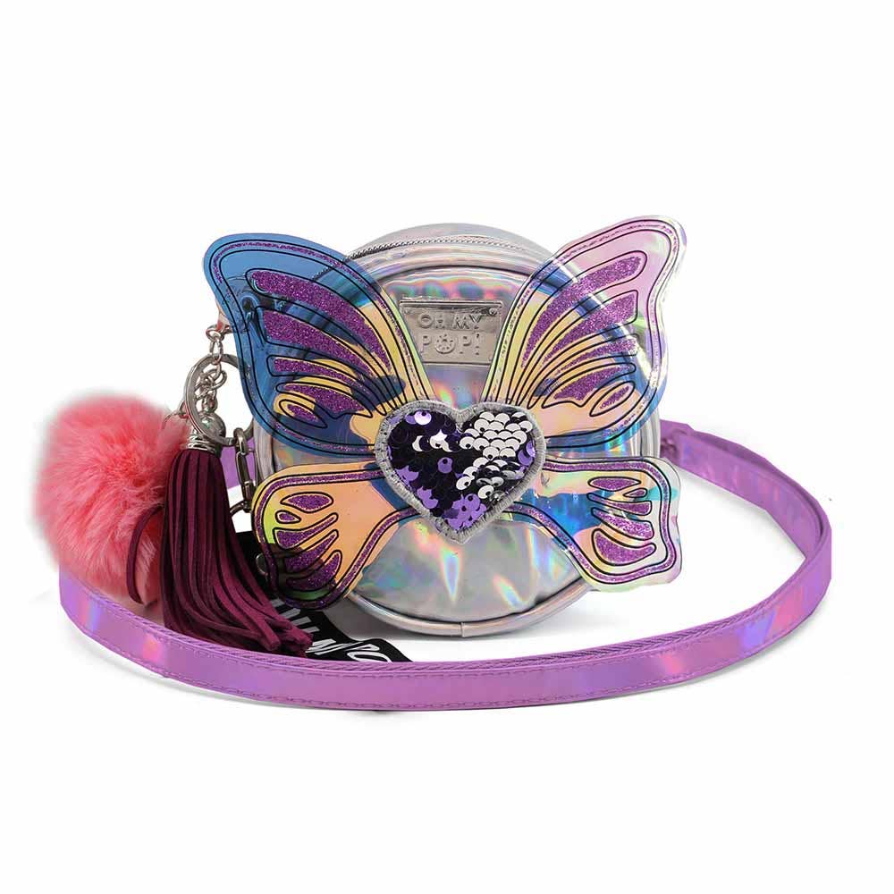 Oh My Pop! "Wings" Small Round Shoulder Bag