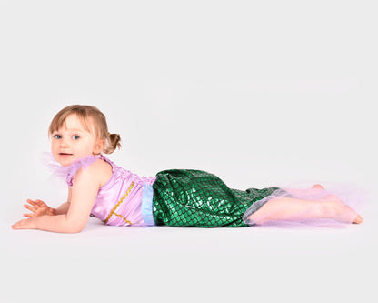 Mermaid dress 110-116 cm for children aged 4-6 years