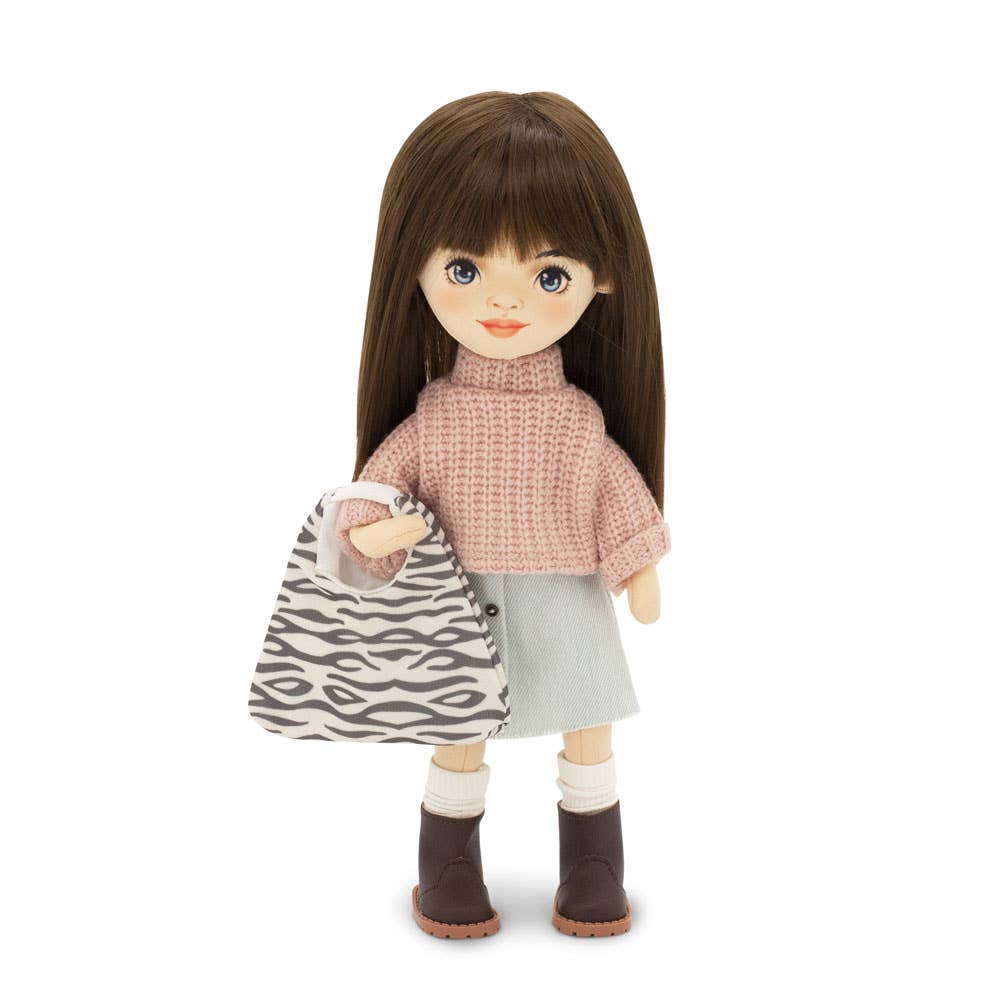 Sophie-Puppe mit Jeansrock, 32 cm