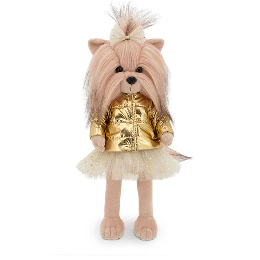 Lucky Yoyo Hundepuppe: Goldene Jacke – 38 cm