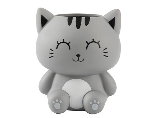 3D Stiftehalter Graue Katze