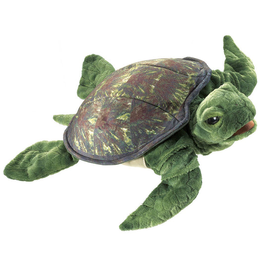 Marionnette à main Tortue de mer Folkmanis réaliste