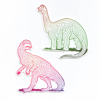 Sticker Dinosaurier-Labyrinth