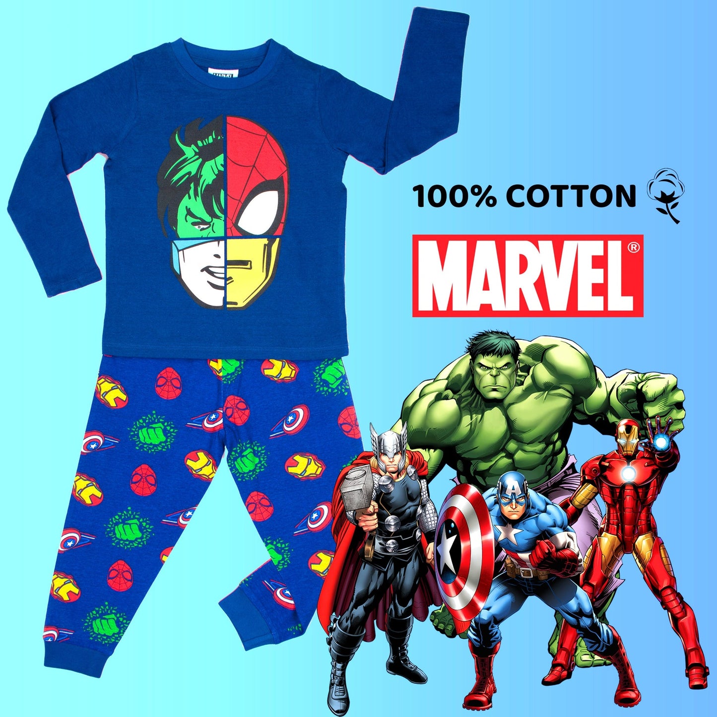 Pyjama Avengers – Navy